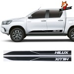 Car Body Racing Sport Car Sticker Auto Long Stripe Side Body Decal DIY Vinyl Film Car Styling Sticker for TOYOTA HILUX
